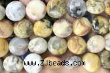 COIN120 15 inches 16mm coin yellow crazy lace agate beads