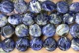 COIN129 15 inches 16mm coin sodalite gemstone beads