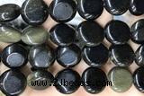 COIN136 15 inches 16mm coin golden obsidian gemstone beads