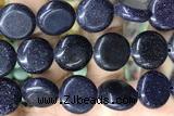 COIN137 15 inches 16mm coin blue goldstone gemstone beads