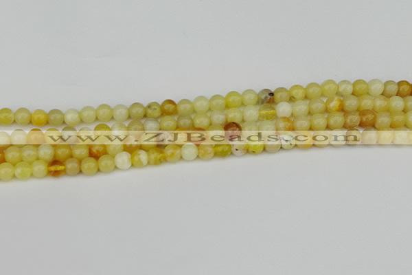 COP1426 15.5 inches 6mm round yellow opal beads wholesale