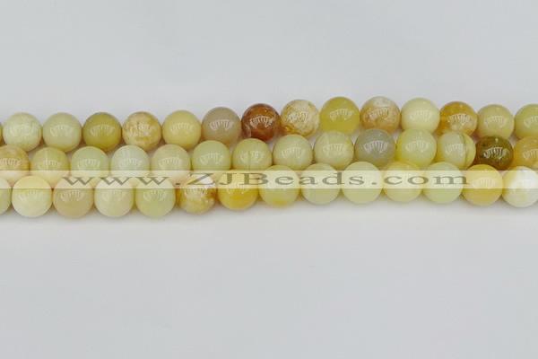 COP1429 15.5 inches 12mm round yellow opal beads wholesale