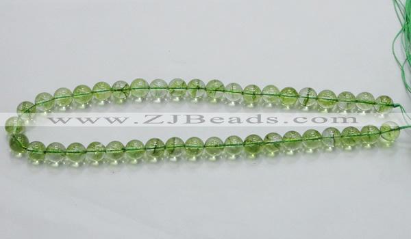 COQ01 16 inches 10mm round dyed olive quartz beads wholesale