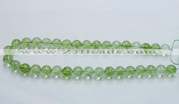 COQ02 16 inches 12mm round dyed olive quartz beads wholesale