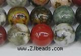 COS224 15.5 inches 12mm round ocean stone beads wholesale