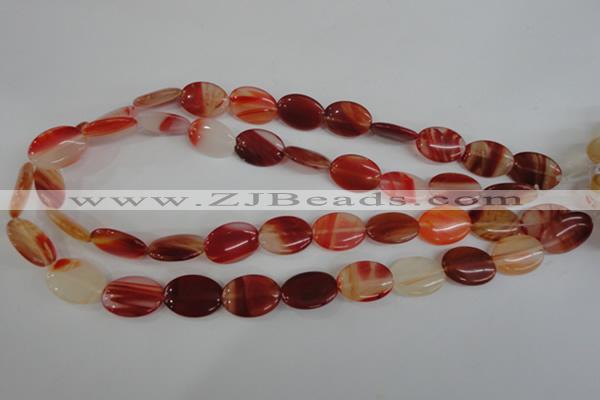 COV129 15.5 inches 13*18mm oval red agate beads wholesale