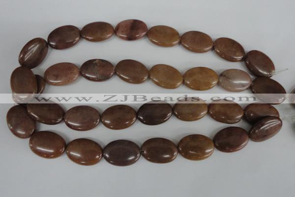 COV162 15.5 inches 18*25mm oval candy jade beads wholesale