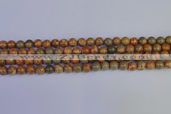 CPJ462 15.5 inches 8mm round African picture jasper beads