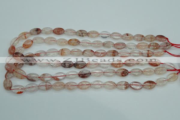 CPQ43 15.5 inches 10*14mm oval natural pink quartz beads