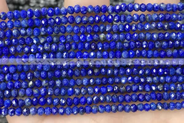 CRB2241 15.5 inches 2*3mm faceted rondelle lapis lazuli beads