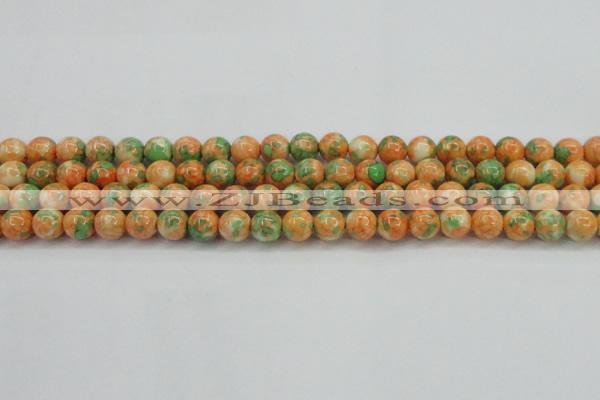 CRF310 15.5 inches 10mm round dyed rain flower stone beads wholesale