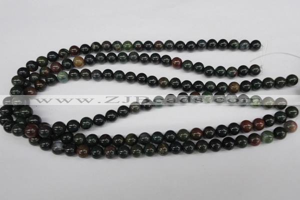 CRO141 15.5 inches 8mm round bloodstone beads wholesale