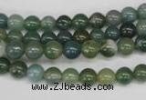 CRO22 15.5 inches 6mm round moss agate gemstone beads wholesale