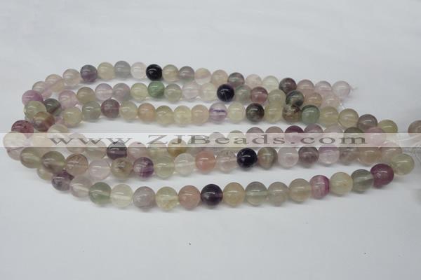 CRO309 15.5 inches 12mm round rainbow fluorite beads wholesale