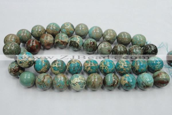 CSE04 15.5 inches 20mm round natural sea sediment jasper beads