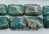 CSE15 15.5 inches 13*18mm rectangle natural sea sediment jasper beads