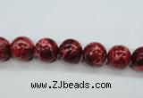 CSE161 15.5 inches 8mm round dyed natural sea sediment jasper beads