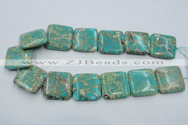 CSE19 15.5 inches 30*30mm square natural sea sediment jasper beads