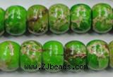 CSE56 15.5 inches 12*16mm rondelle dyed natural sea sediment jasper beads