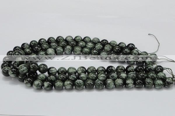 CSH04 15.5 inches 12mm round natural seraphinite gemstone beads