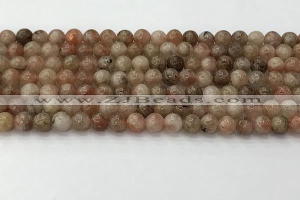 CSS721 15.5 inches 6mm round sunstone beads wholesale