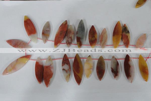 CTD45 Top drilled 12*25mm – 16*50mm marquise agate gemstone beads