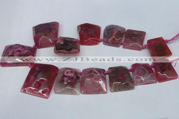 CTD663 Top drilled 25*30mm - 30*40mm freeform agate beads