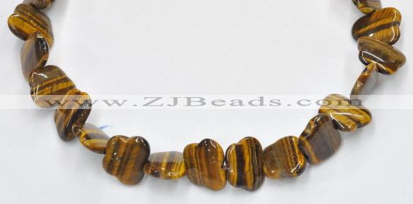 CTE09 18*22mm butterfly shape yellow tiger eye beads Wholesale