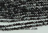 CTG106 15.5 inches 2mm round tiny snowflake obsidian beads wholesale