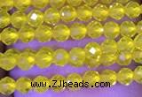 CTG1093 15.5 inches 2mm faceted round tiny quartz glass beads