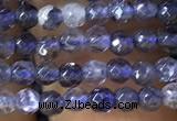 CTG1141 15.5 inches 3mm faceted round tiny iolite gemstone beads