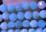 CTG1166 15.5 inches 3mm faceted round tiny amazonite beads