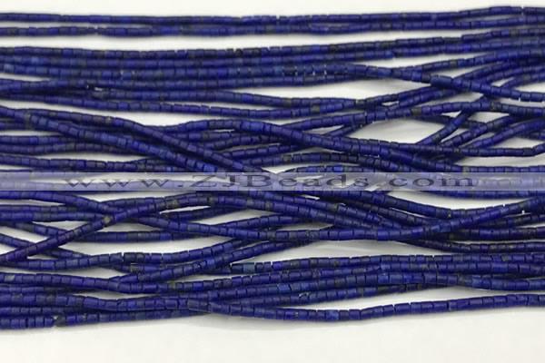 CTG1371 15.5 inches 1*1mm heishi tiny lapis lazuli beads