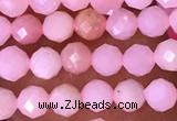 CTG1513 15.5 inches 3mm faceted round pink opal beads wholesale