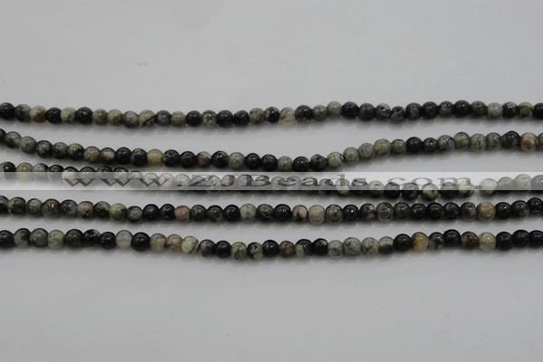 CTG264 15.5 inches 3mm round tiny grey opal gemstone beads