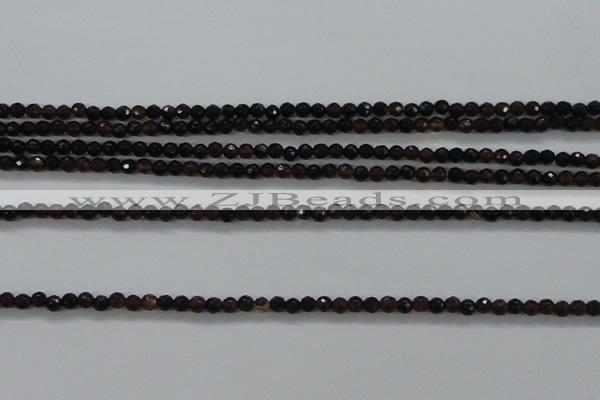 CTG426 15.5 inches 2mm faceted round tiny agate gemstone beads