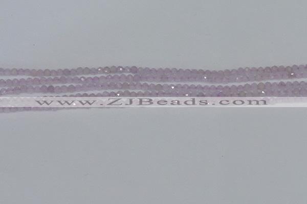 CTG621 15.5 inches 2mm faceted round lavender amethyst beads