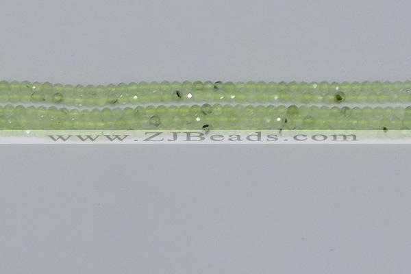 CTG632 15.5 inches 3mm faceted round prehnite gemstone beads