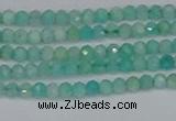 CTG647 15.5 inches 2mm faceted round Peru amazonite beads