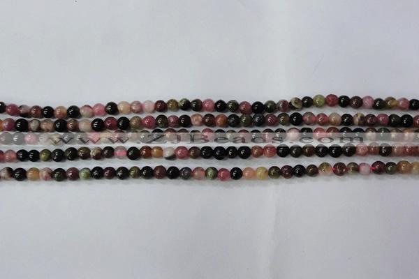 CTO451 15.5 inches 4mm round natural tourmaline gemstone beads