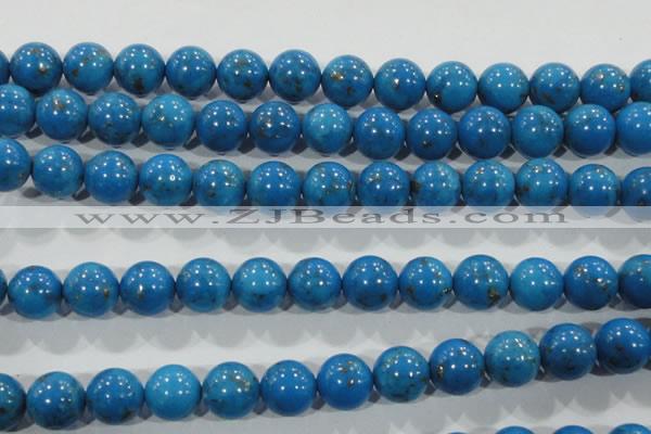 CTU1626 15.5 inches 16mm round synthetic turquoise beads