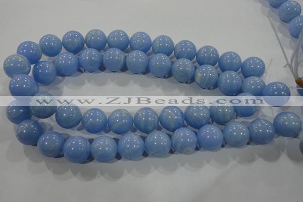 CTU1739 15.5 inches 20mm round synthetic turquoise beads