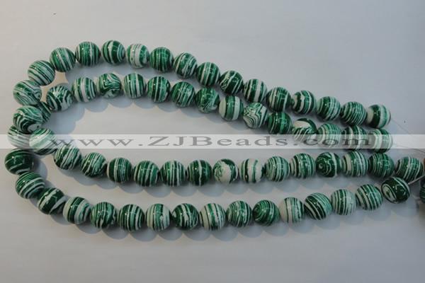 CTU2044 15.5 inches 12mm round synthetic turquoise beads