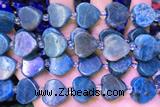 HEAR35 15 inches 16mm – 17mm heart apatite gemstone beads