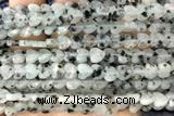 HEAR46 15 inches 6mm heart sesame jasper beads