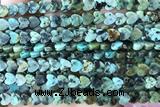 HEAR57 15 inches 6mm heart African turquoise beads