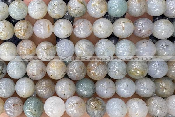 JASP37 15 inches 10mm round mica jasper beads