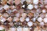 MIXE116 15 inches 10mm faceted pink quartz gemstone beads