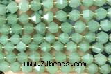 MIXE60 15 inches 10mm faceted green aventurine gemstone beads