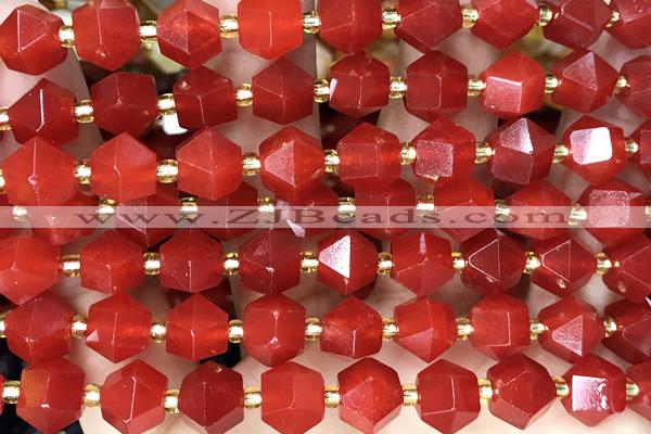 MIXE95 15 inches 10mm faceted jade gemstone beads